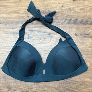 JETS Australia Womens US 8 Emerald Green Padded Front Halter Swimwear Bikini Top